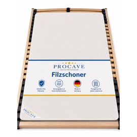 PROCAVE Felt Protector for Slatted Frame Available in Different Sizes –Made in Germany | Mattress Cover & Mattress Underlay | Breathable and Protective