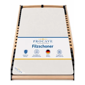 PROCAVE Felt Protector for Slatted Frame Available in Different Sizes –Made in Germany | Mattress Cover & Mattress Underlay | Breathable and Protective