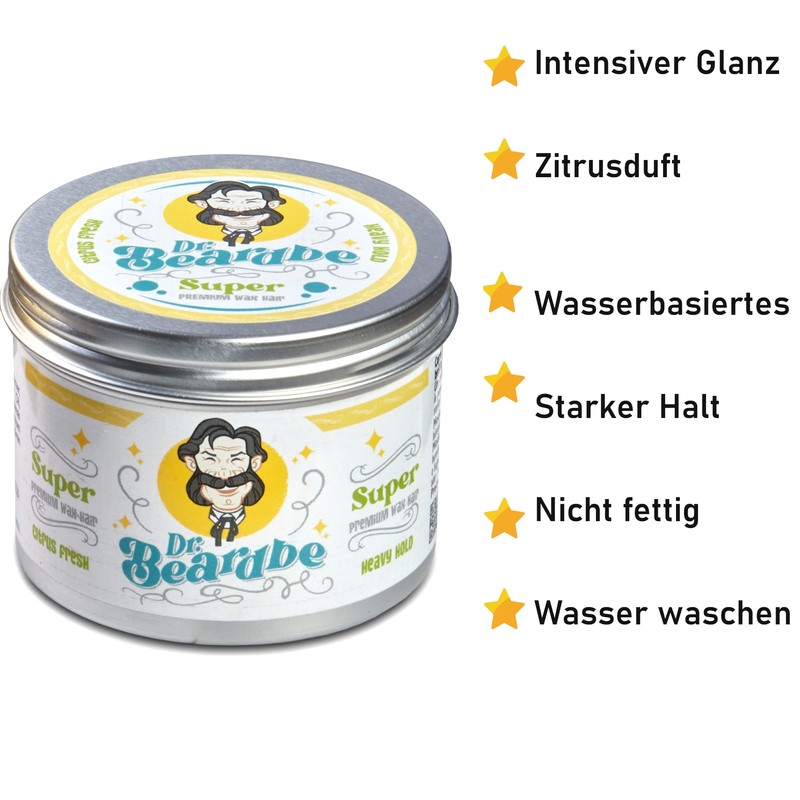 BEARDBE Super Strong Hair Wax Pack for All Hair Types