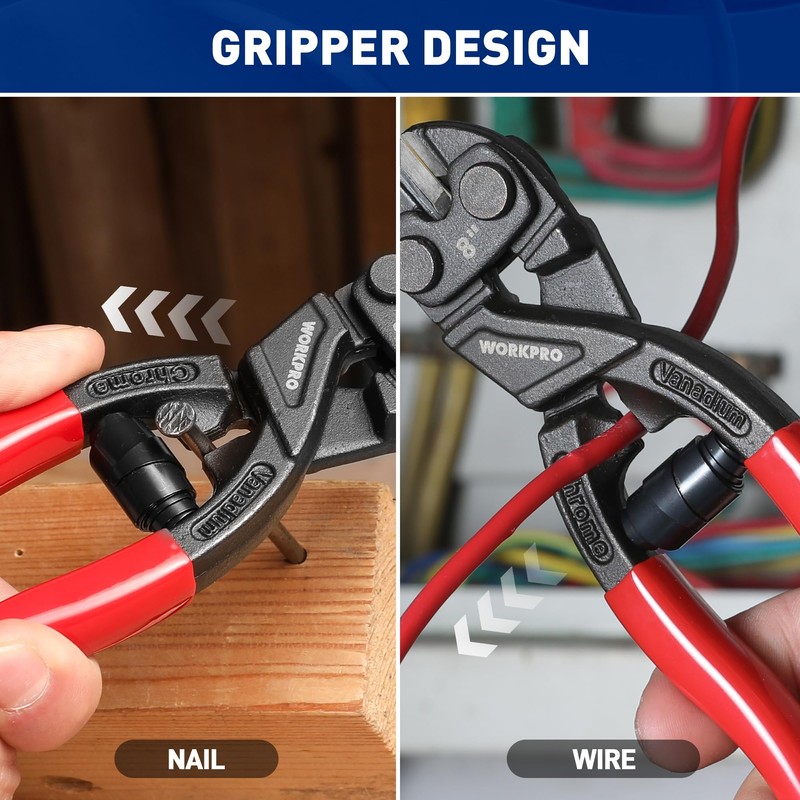 WORKPRO Bolt Cutter Small Cr-V Steel 200 mm Bolt Cutter