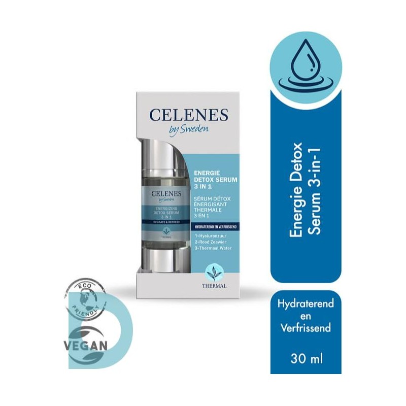 Celenes by Sweden Thermal Energizing Detox Serum 3-in-1 - Hyaluronic