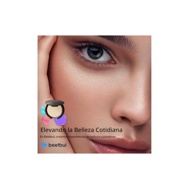 Kit de maquillaje y exfoliación – Polvo compacto Bissú +