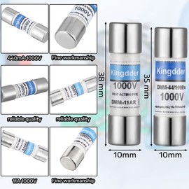 Kingdder 6 Pcs DMM-11A (DMM11) and DMM-44/100 (DMM 44 100) Fast Acting Digital Multimeter Replacement Fuse Compatible with Fluke Multimeters