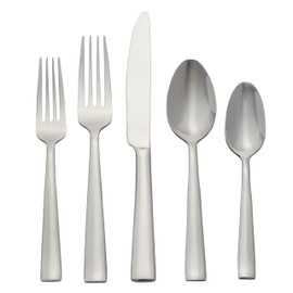 Oneida H147020A Monolith 20 Piece Everyday Flatware, 18/0 Stainless Steel, Silverware Set (Service for 4)
