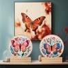 Chunful 6 Pcs Embroidery Hoop Display Stand Wooden Embroidery Frames