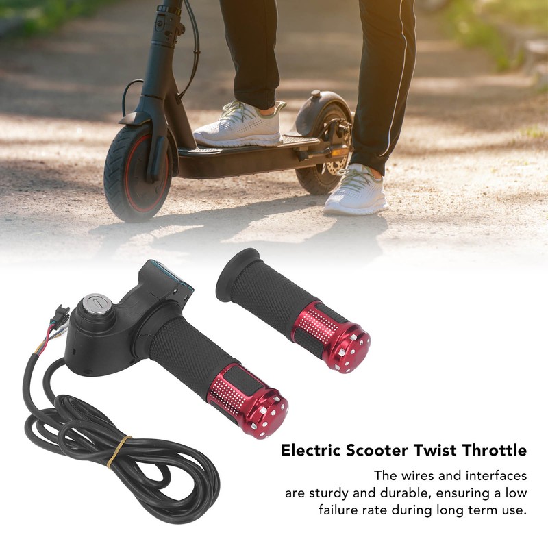 1Pair 10 Inch Electric Scooter Throttle Grip Handlebar Twist Throttle