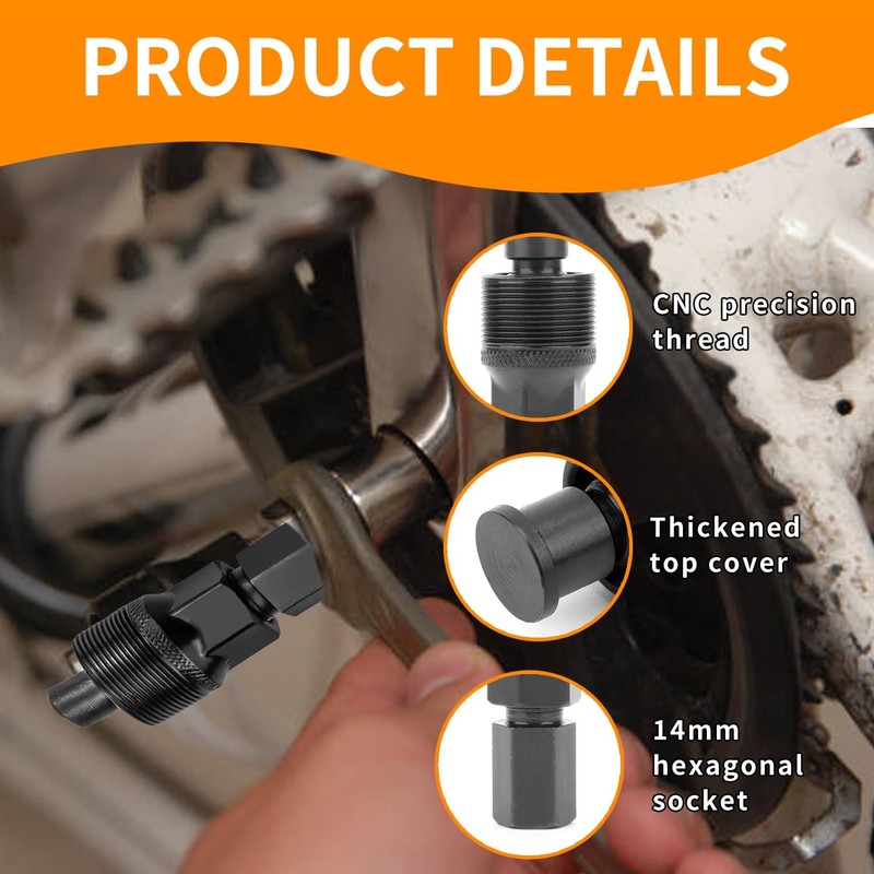 Solvayne Crank Remover Tool, Bicycle Crank Extractor Puller for Bike