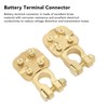 2Pcs Brass Battery Terminal Connector Car Top Post Clamp Set