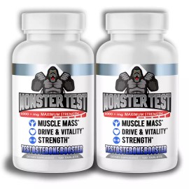 Test Booster Monster Test 6,000+ mg, 2 Pack - For Men Angry Supplements