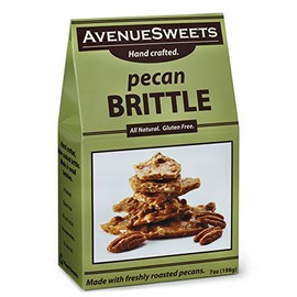 AvenueSweets - Handcrafted Old Fashioned Nut Brittle - 7 oz Box - Pecan