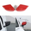 carcartrim-2022 Red ABS Side Mirror Cover Cap For C8 Corvette