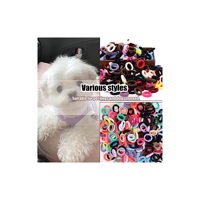 300 bandas de goma elásticas para el pelo de perro