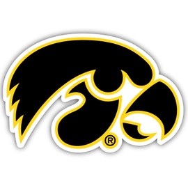 R and R Imports Iowa Hawkeyes 12x8 Inch Vinyl Decal Sticker