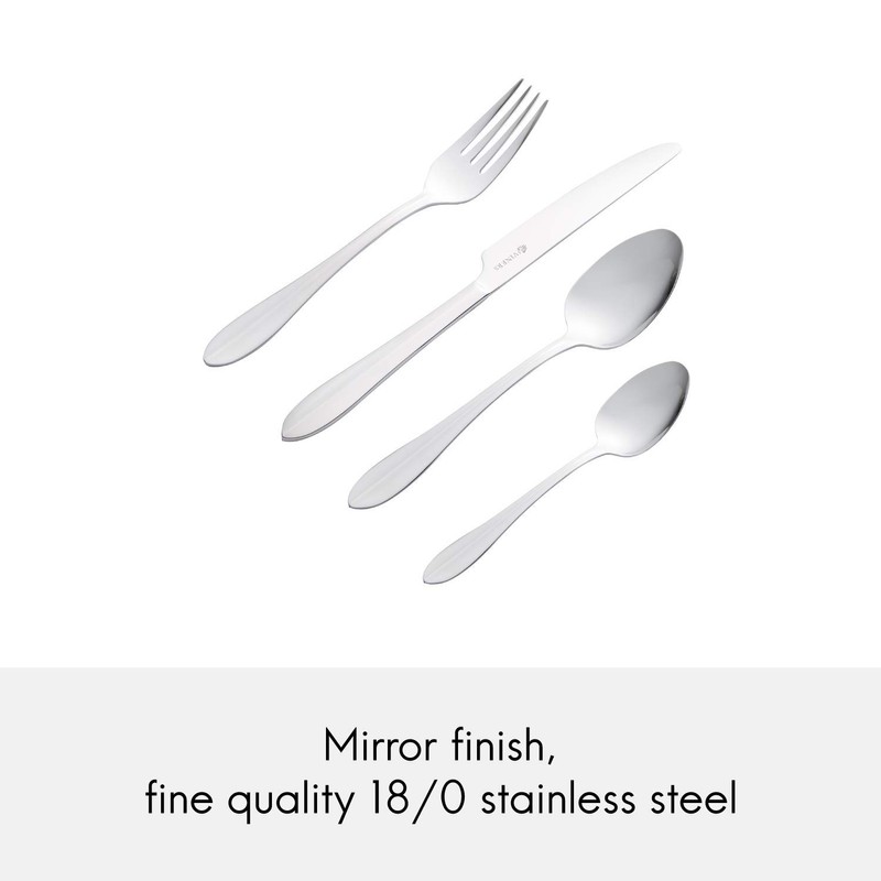 Viners Everyday Breeze 16 Piece 18/0 Silver Stainless Steel Cutlery