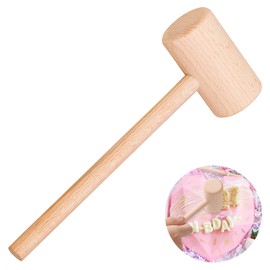 ZAUGONTW Wooden Crab Mallet for Chocolate, Mini Wooden Hammer Multi-Purpose for Kids Toys Crab Lobster Mallets