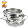 Stainless Steel Honey Filter Double mesh Beekeeping Equipment Tool, Double