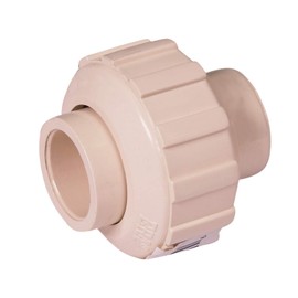 Midline Valve CPVC Union Coupling Pipe Fitting 3/4'' Solvent Connections Bone Color Plastic (577T34)