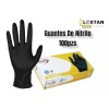 Derma Care Guantes De Nitrilo Negro Desechables Grandes C/100pzs