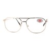Clear Lens Glasses + Bifocal Reading Lens Vintage Square Spring