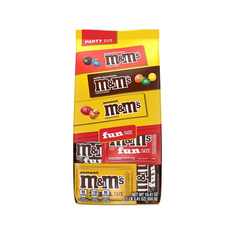 M&M'S Fun-Size Milk Chocolate Candy Pack, 19.41 oz., 35 Pieces