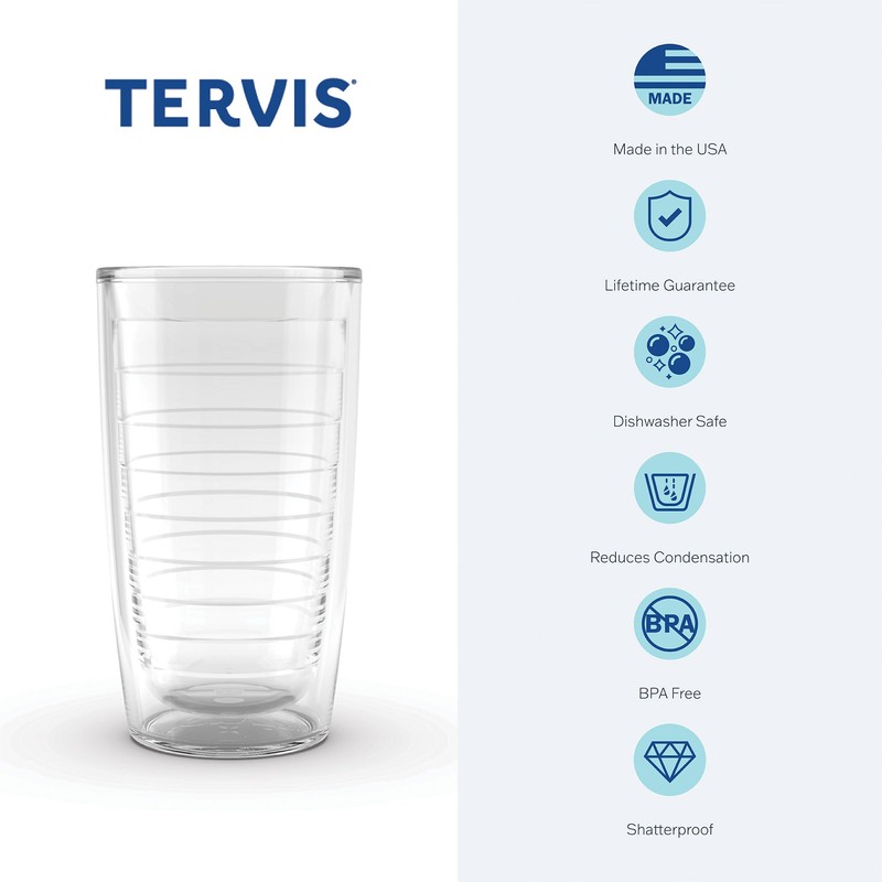 Tervis vaso individual, Rensselaer Poly, Transparente, 16-Oz, 1