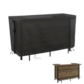 Kingling Outdoor Table Cover for Outdoor Bar Table, 72 Inch Waterproof Patio Bar Table Cover Outdoor Bar Prep Table Cover - 72''L x 29''W x 44''H