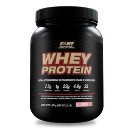 Whey Protein 1,000 Gr Alfa-lactoalbúmina Fnt Sabor Fresas Con Crema