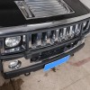 Ynei Front Bumper Panel Glossy Chrome Exterior Cover Molding Fits