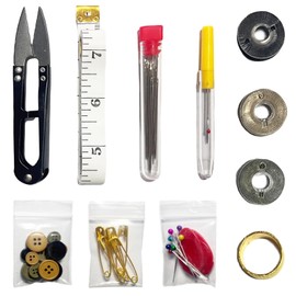 Military Sewing Kit, Army Survival Sewing Kit with Buttons for Men or Women, Small Repair Sewing Tools with Zipper Closure in Durable Nylon Case for Adults Basic for Home or Outdoor, Travel Sewing Kit