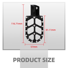 BAOUFF Motorcycle Foot Pegs for KLR650,CNC Aluminum Adventure FootPegs Rest Pedal with Springs for KLR 650 87-18 22-25/KLR650 ABS 22-25/KLR650 Adventure ABS/KLR650S/KLR650S ABS-Silver