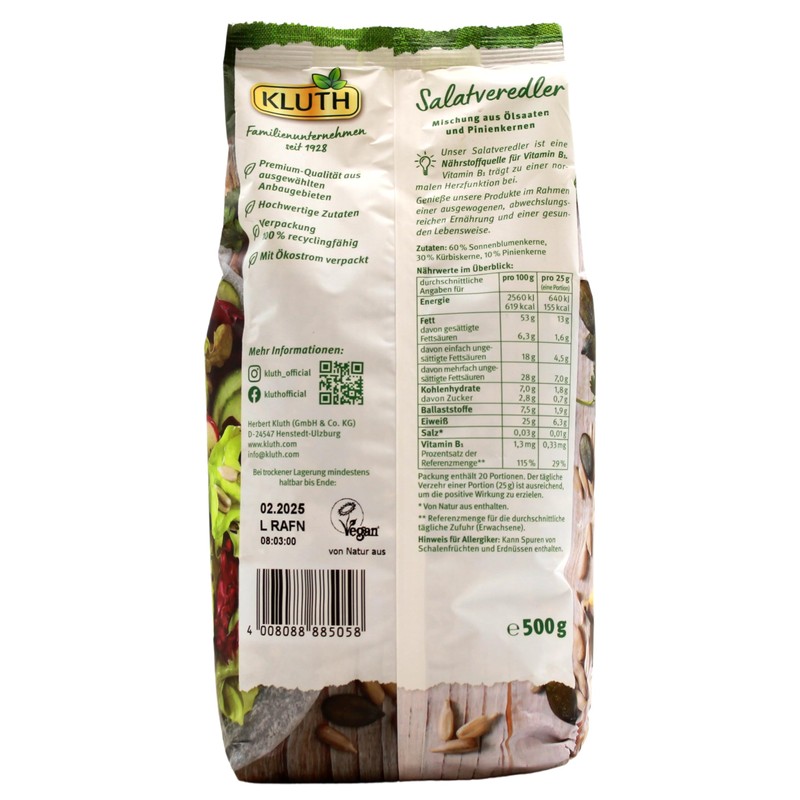 Kluth Salad Processor with Pine Nuts, Pack of 5 (5