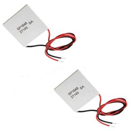 Glimpsesun 2Pcs 40X40mm Thermoelectric Power Generator SP1848-27145 Peltier TEG Module