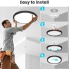 libtit 12 inch Flush Mount Ceiling Light, 3000K 4500K 6000K