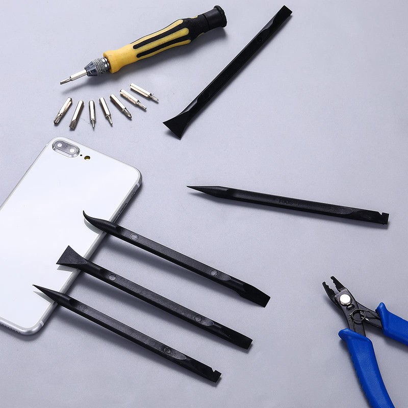 9 Pieces Plastic Scraper Tool Carbon Fiber Multi-Purpose Scraper Scratch