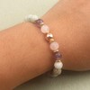 UEUC Healing Stone Bead Bracelet for Women, Natural Gemstones, Balance