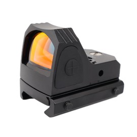 ZZ 1x24 Mini Dot Sight RMR Type Dat Sight Open Dot Sight Survival Game Sight Compatible with 0.8 inch (20 mm) Rail (BK)