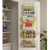 Mefirt 12 Inch Wide Narrow Over The Door Pantry Organizer,