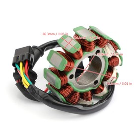Artudatech Alternator Magneto Stator Generator for Suzuki RMZ250 2010-2013, for Suzuki RMZ450 2008-2012, 32101-28H00 32101-28H10 32101-28H11