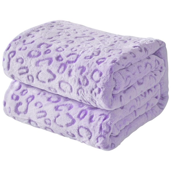 FY FIBER HOUSE Flannel Fleece Throw Microfiber Blanket with 3D