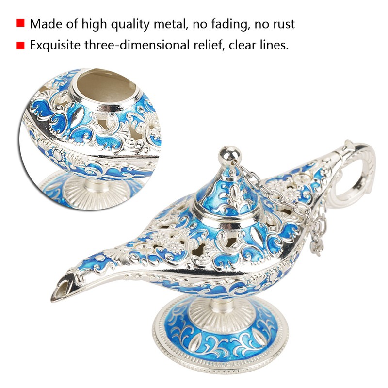 Metal Carved Hollow Legend Lamp Hollow Aladdin Magic Genie Light
