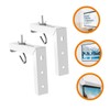 TEHAUX 1Set Ceiling Mount Projector Screen Hook Bracket Shaped Wall