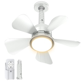 MOTCTQVD Ceiling Fan Light with Lights and Remote,1000 Lumens LED 3 Colors Ceiling Fan,3000K-6000K Ceiling Fans for Living Room, White
