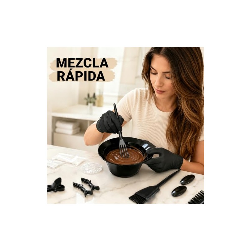 23 Piezas Kit De Coloración De Tinte para El Cabello,