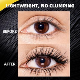 Black Mascara,Bu/bble Mascara,Waterproof Long-lasting Ma/scara,Volume and Length Formula for Bold,Long Lasting Non-smudged,Enhances the Natural Look,Creates Thick,Clump-Proof,Well-Defined Lashes