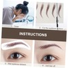 WOONEKY Professional -like Eyebrow Stickers 18pcs Waterproof False Brows for