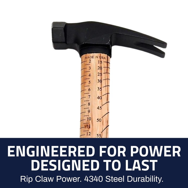 Boss Hammer 22 oz. Premium 4340 Steel Rip Claw Hammer