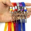 100 Pack Blue Lanyards Swivel Hook Flat Neck Lanyard with