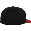 Flex fit Unisex's Premium 210 Fitted 2-Tone blk/red S/M (6