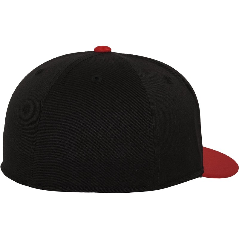 Flex fit Unisex's Premium 210 Fitted 2-Tone blk/red S/M (6