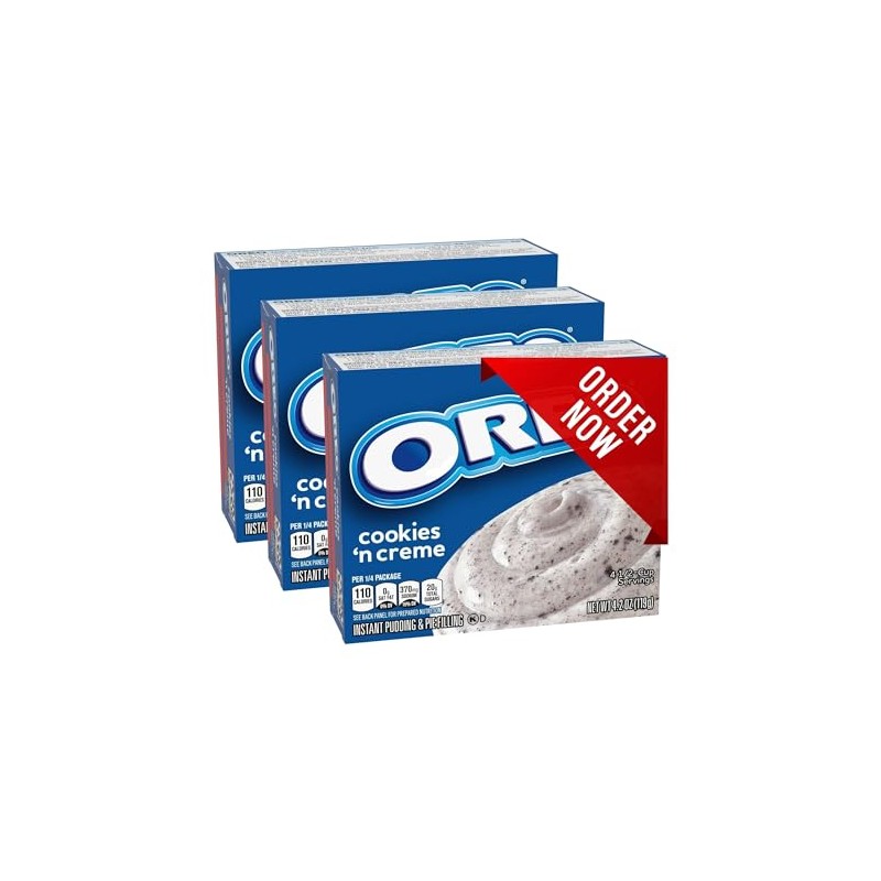Jello Oreo’s Cookies and Cream Instant Pudding & Pie Filling